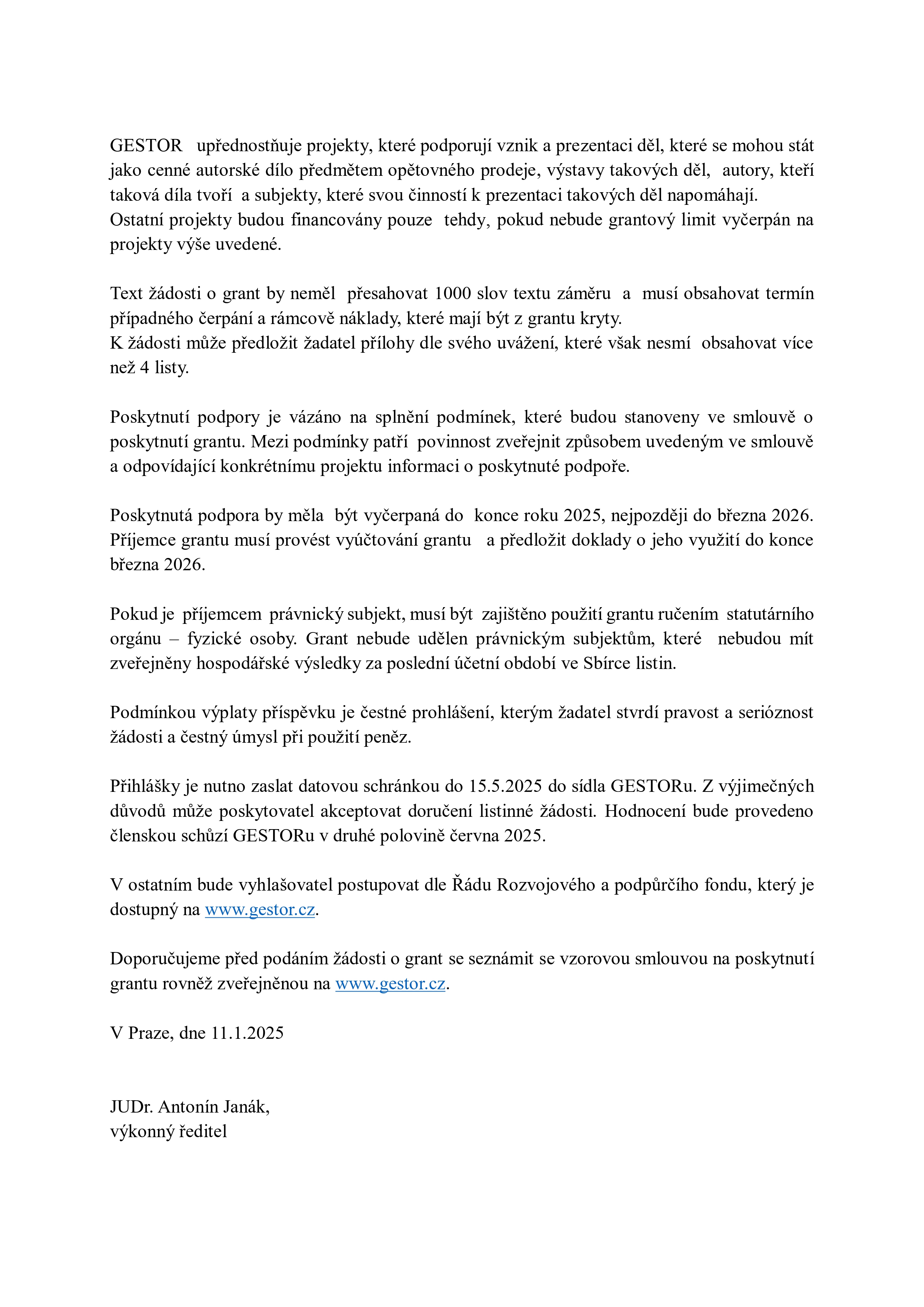 Podpora projektů 2